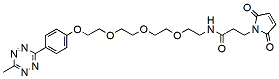 Molecular structure of the compound: Methyltetrazine-PEG3-maleimide