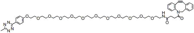 Molecular structure of the compound: Methyltetrazine-PEG11-DBCO