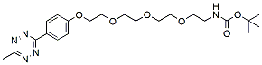 Molecular structure of the compound: Methyltetrazine-PEG3-NH-Boc