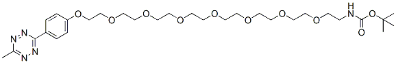 Molecular structure of the compound: Methyltetrazine-PEG7-NH-Boc