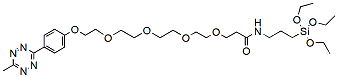 Molecular structure of the compound: Methyltetrazine-PEG4-triethoxysilane