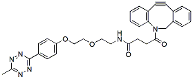 Molecular structure of the compound: Methyltetrazine-PEG1-DBCO