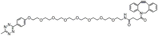 Molecular structure of the compound: Methyltetrazine-PEG7-DBCO