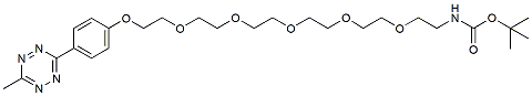 Molecular structure of the compound: Methyltetrazine-PEG5-NH-Boc