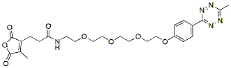 Molecular structure of the compound: Methyltetrazine-PEG3-Dihydrofuran