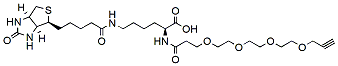 Molecular structure of the compound: N-(Propargyl-PEG4)-biocytin