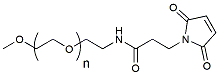 Molecular structure of the compound: m-PEG-Mal, MW 5,000
