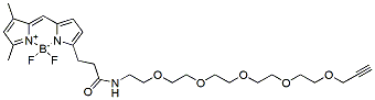 Molecular structure of the compound: BDP FL-PEG5-propargyl