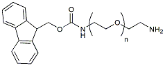 Molecular structure of the compound: Fmoc-N-amido-PEG-amine HCl salt, MW 2,000