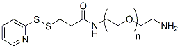 Molecular structure of the compound: SPDP-PEG-amine, MW 3,400