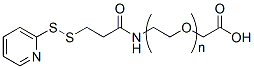 Molecular structure of the compound: SPDP-PEG-CH2CO2H, MW 3,400