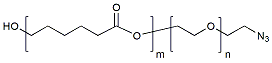 Molecular structure of the compound: PCL(1k)-PEG(1k)-N3