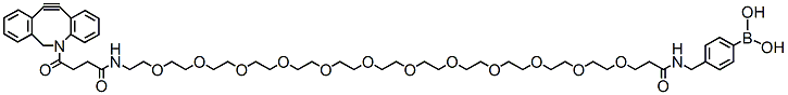 Molecular structure of the compound: DBCO-PEG12-para-phenylboronic acid