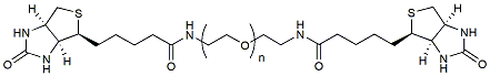 Molecular structure of the compound: Biotin-PEG-Biotin, MW 5,000