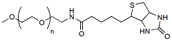 Molecular structure of the compound: m-PEG-Biotin, MW 1,000