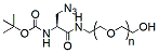 Molecular structure of the compound: t-Boc-N-Amido-C1-Azide-PEG-alcohol, MW 1,000