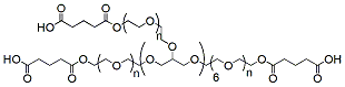 Molecular structure of the compound: 8-arm PEG-(CH2)3CO2H, MW 20,000