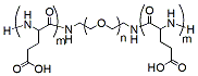 Molecular structure of the compound: pGlu(15K)-PEG(5K)-pGlu(15K)