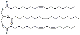 Molecular structure of the compound: 1,2-Dioleoyl-3-linoleoyl-rac-glycerol