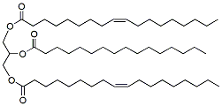 Molecular structure of the compound: 1,3-Dioleoyl-2-palmitoylglycerol