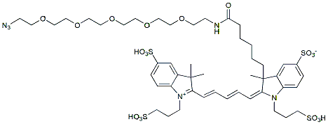 Molecular structure of the compound: BP Fluor 647 PEG5-Azide