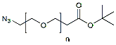 Molecular structure of the compound: Azido-PEG-t-butyl ester, MW 5,000