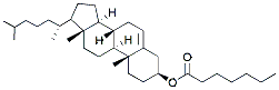 Molecular structure of the compound: Cholesteryl heptanoate