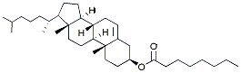 Molecular structure of the compound: Cholesteryl caprylate