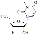 Molecular structure of the compound: 3’-Deoxy-3’-fluoro-N1-methyluridine