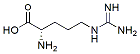 Molecular structure of the compound: D-Arginine hydrochloride