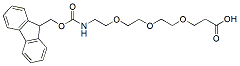 Molecular structure of the compound: Fmoc-N-amido-PEG3-acid