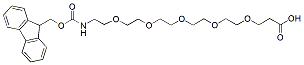 Molecular structure of the compound: Fmoc-N-amido-PEG5-acid