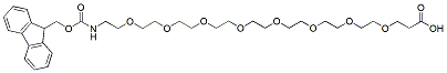 Molecular structure of the compound: Fmoc-N-amido-PEG8-acid