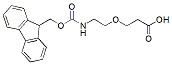 Molecular structure of the compound: Fmoc-N-amido-PEG1-acid