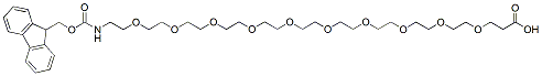 Molecular structure of the compound: Fmoc-N-amido-PEG10-acid
