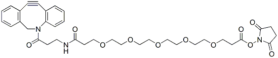 Molecular structure of the compound: DBCO-NHCO-PEG5-NHS ester