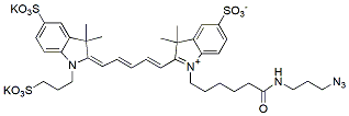 Molecular structure of the compound: Sulfo-Cy5 Azide
