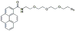 Molecular structure of the compound: Pyrene-PEG3-azide