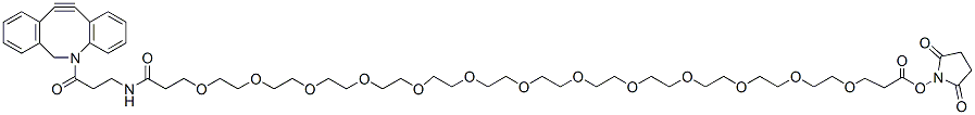 Molecular structure of the compound: DBCO-NHCO-PEG13-NHS ester
