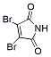 Molecular structure of the compound: 3,4-Dibromo-1H-pyrrole-2,5-dione