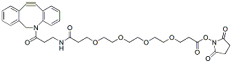 Molecular structure of the compound: DBCO-NHCO-PEG4-NHS ester