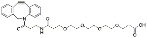 Molecular structure of the compound: DBCO-NHCO-PEG4-acid