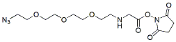 Molecular structure of the compound: Azido-PEG3-aminoacetic acid-NHS ester
