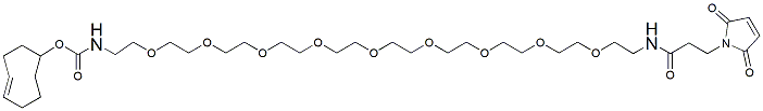 Molecular structure of the compound: TCO-PEG9-Amido-Maleimide