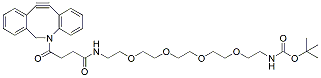 Molecular structure of the compound: DBCO-PEG4-NH-Boc