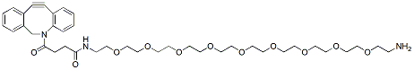 Molecular structure of the compound: DBCO-PEG9-amine TFA salt