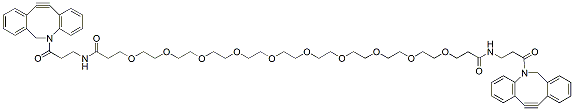 Molecular structure of the compound: DBCO-PEG10-DBCO