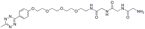 Molecular structure of the compound: Gly-Gly-Gly-PEG3-methyltetrazine