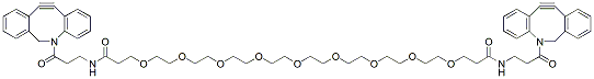 Molecular structure of the compound: DBCO-PEG9-DBCO
