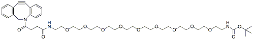 Molecular structure of the compound: DBCO-PEG9-NH-Boc